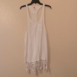 Fringe Tank Swim Coverup